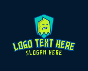 Angry - Ghost Monster Gamer logo design