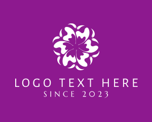 Deco - Massage Floral Meditation logo design