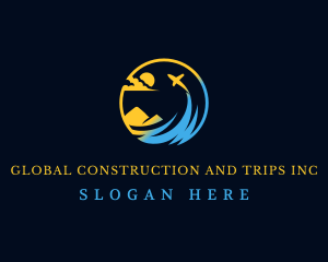 Sun Mountain Travel Agency logo design