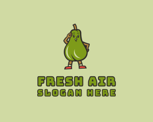 Fresh Avocado Vegetarian  logo design