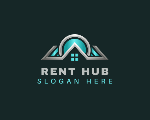 Geometric Realtor Roofing logo design