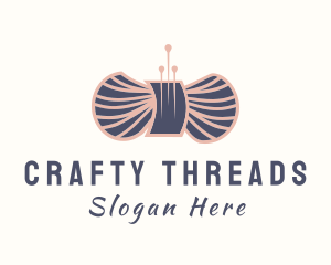 Yarn - Wool Yarn Needle logo design