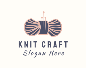 Wool Yarn Needle logo design