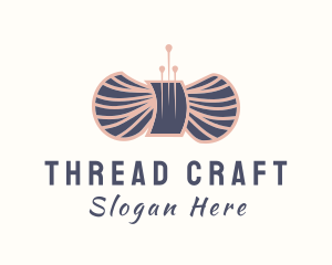 Stitching - Wool Yarn Needle logo design