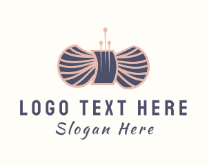 Stitching - Wool Yarn Needle logo design