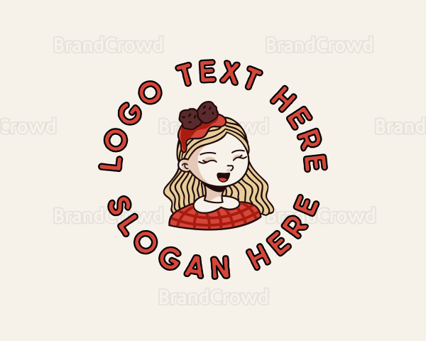 Spaghetti Meatball Girl Logo