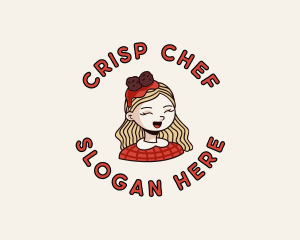 Spaghetti Meatball Girl logo design