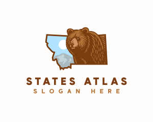 Montana Grizzly Bear logo design