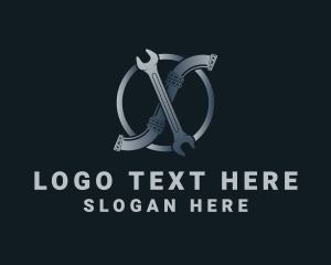 Drainage - Pipe Wrench Plumber logo design