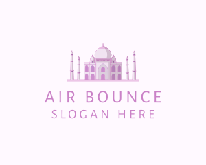 Purple Indian Temple Palace logo design