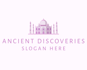 Purple Indian Temple Palace logo design