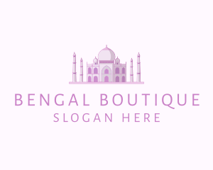 Purple Indian Temple Palace logo design