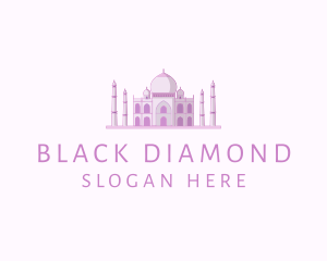 Purple Indian Temple Palace logo design