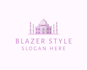 Purple Indian Temple Palace logo design