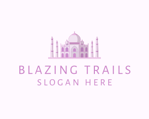 Purple Indian Temple Palace logo design