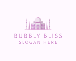 Purple Indian Temple Palace logo design