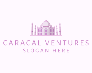 Purple Indian Temple Palace logo design