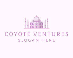 Purple Indian Temple Palace logo design