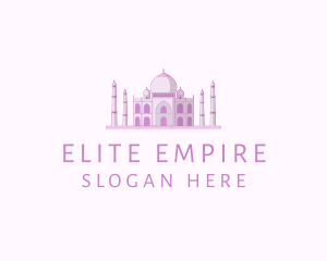 Purple Indian Temple Palace logo design