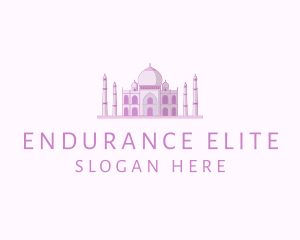 Purple Indian Temple Palace logo design