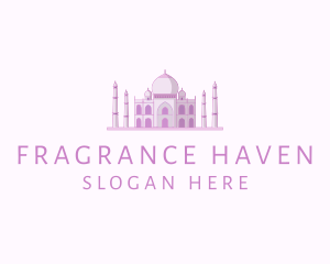 Purple Indian Temple Palace logo design