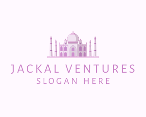 Purple Indian Temple Palace logo design