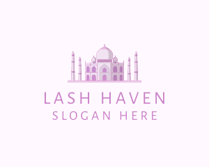 Purple Indian Temple Palace logo design