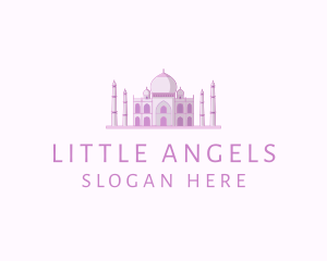 Purple Indian Temple Palace logo design