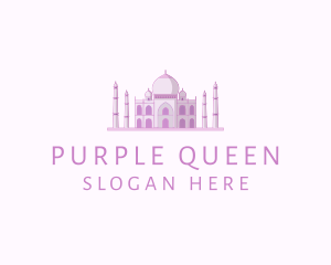 Purple Indian Temple Palace logo design