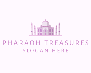 Purple Indian Temple Palace logo design