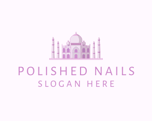 Purple Indian Temple Palace logo design