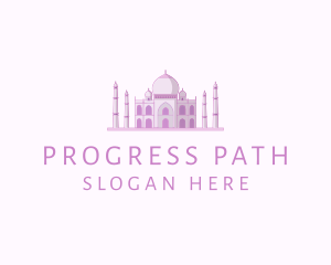 Purple Indian Temple Palace logo design