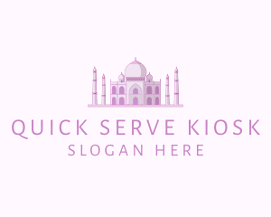 Purple Indian Temple Palace logo design