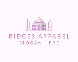 Purple Indian Temple Palace logo design