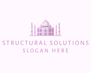 Structural - Purple Indian Temple Palace logo design