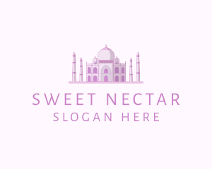 Purple Indian Temple Palace logo design