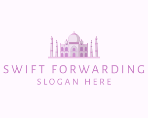 Purple Indian Temple Palace logo design