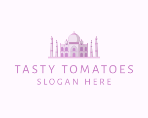 Purple Indian Temple Palace logo design