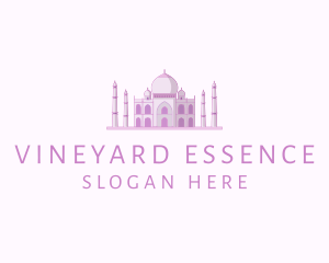 Purple Indian Temple Palace logo design