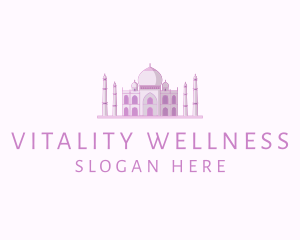 Purple Indian Temple Palace logo design