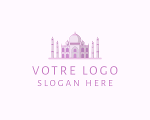 Purple - Purple Indian Temple Palace logo design