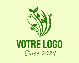 Florist - Green Organic Cosmetic logo design