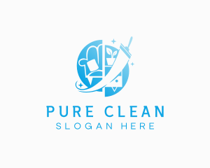 Home Furniture Cleaning logo design