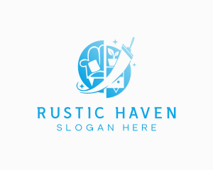 House - Home Furniture Cleaning logo design