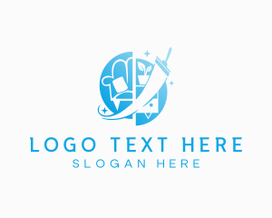 Disinfection - Home Furniture Cleaning logo design
