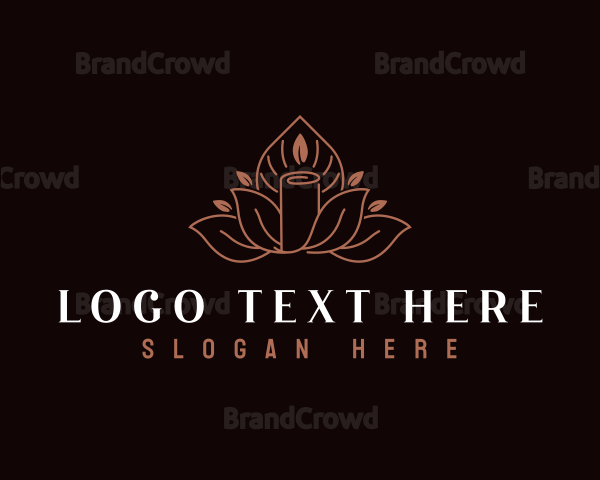 Floating Candle Leaf Logo