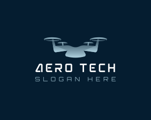 Drone Quadcopter Tech logo design