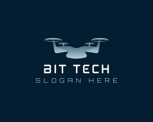 Drone Quadcopter Tech logo design