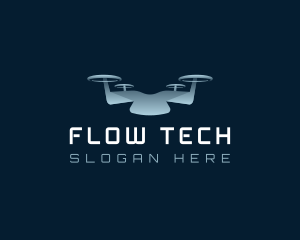 Drone Quadcopter Tech logo design