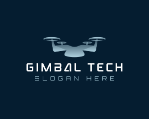 Drone Quadcopter Tech logo design